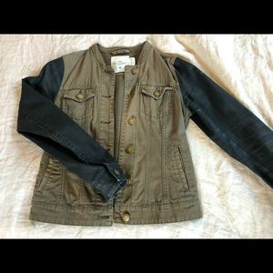 Army green and black jacket